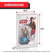 Star Wars Force Link Figurine EVORETRO Clear Acrylic Display Case - Pack of 1