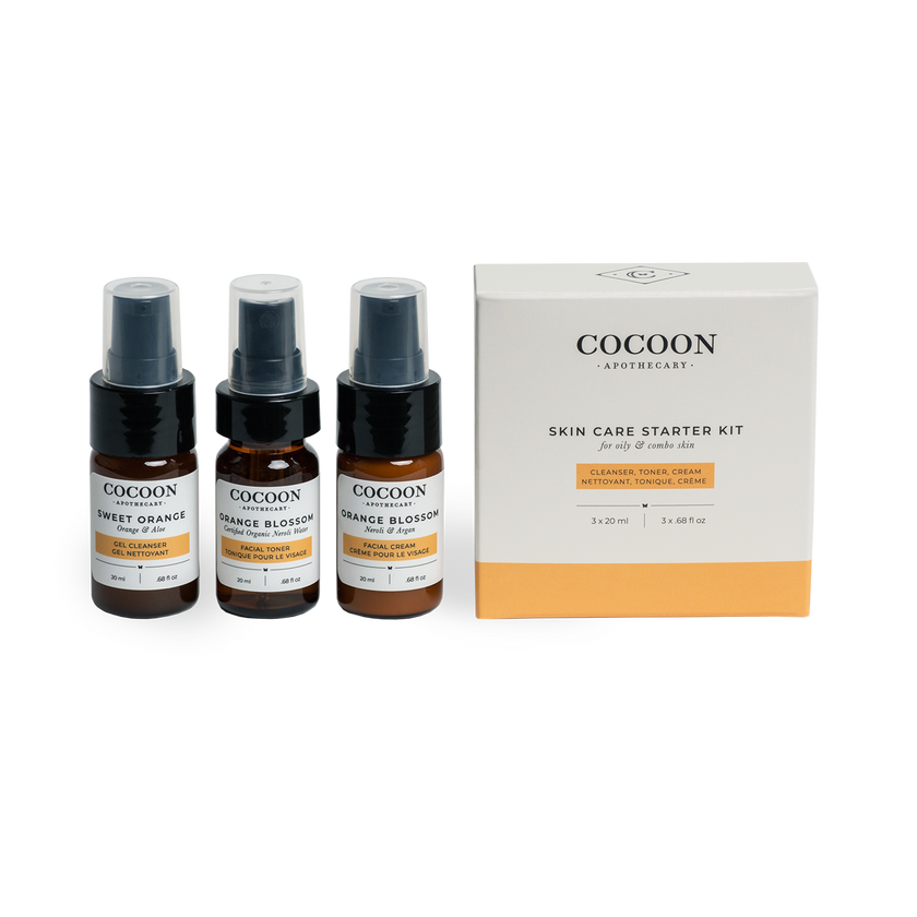 Kit de démarrage pour soins de la peau pour peaux grasses