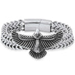 Steeltime 2 Row Wheat Chain Eagle Bracelet