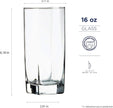 Luminarc 16 Piece Sterling Tumbler Set