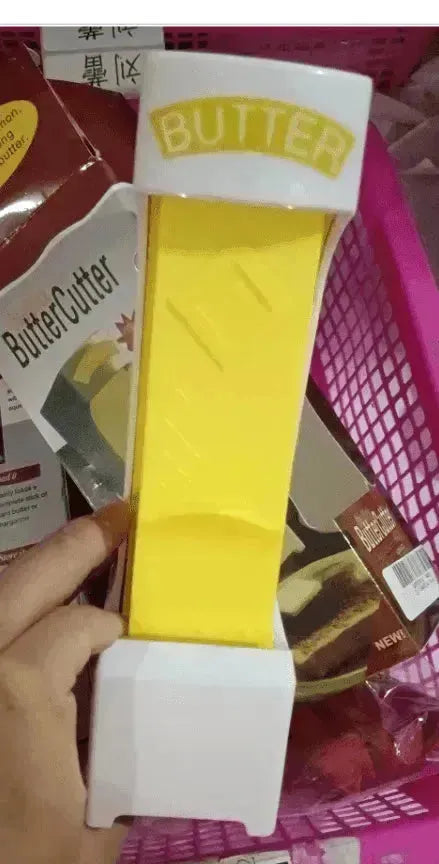 Stick Butter Cutter Cheese Slicer One-Button Dispenser Storage Box