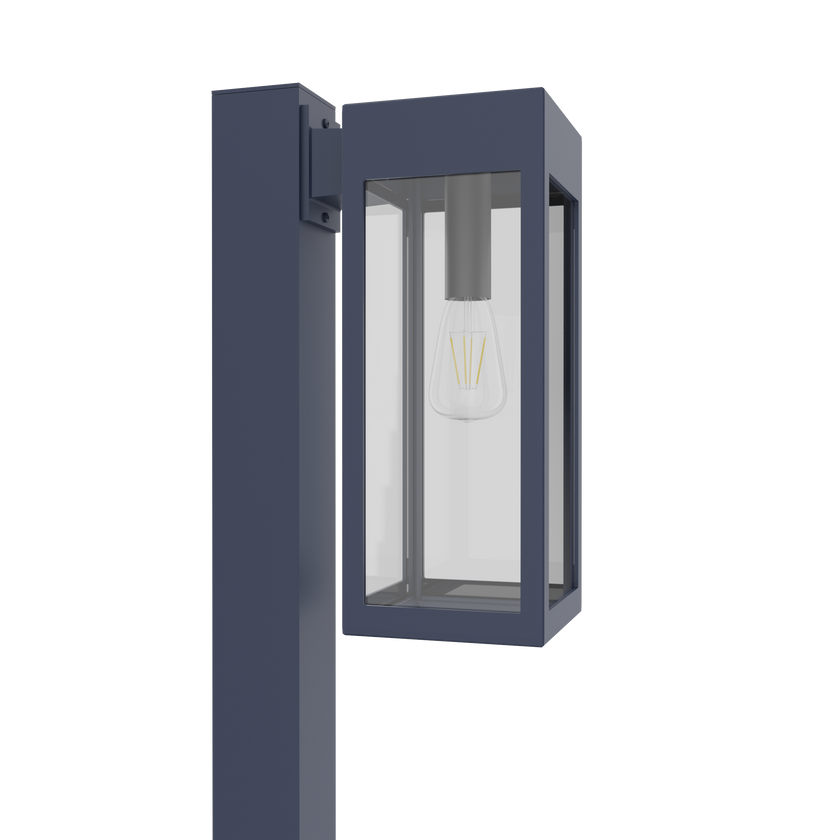 Stockholm • Luminaire pour poteau extérieur montage vers le bas fond ouvert format moyen [21636]