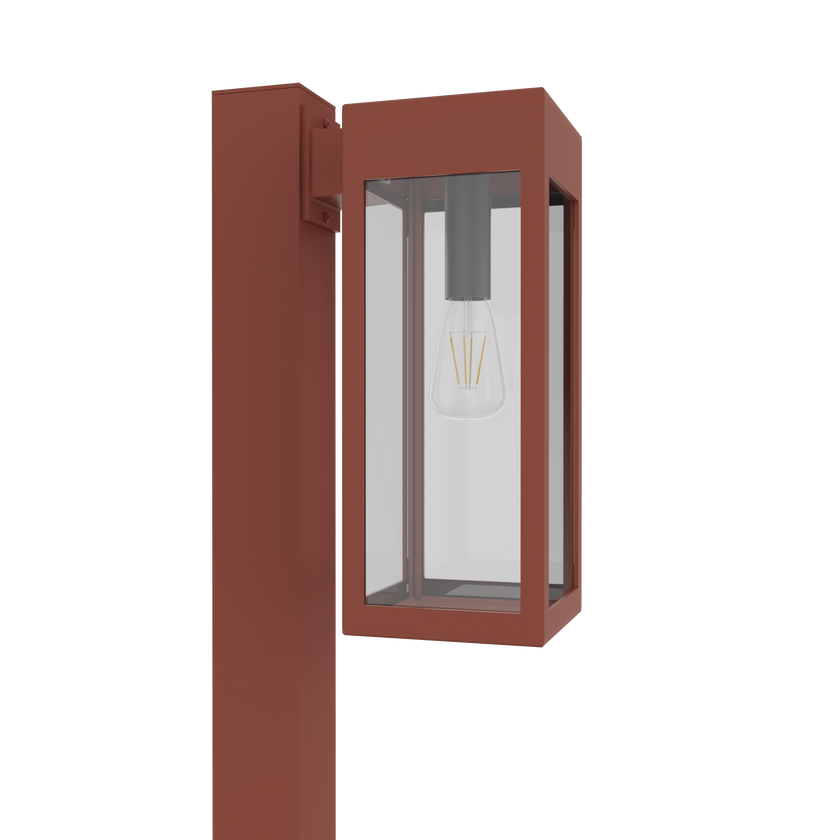 Stockholm • Luminaire pour poteau extérieur montage vers le bas fond ouvert format moyen [21636]