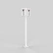 Poteau d’aluminium carré de 3’’ avec base soudée pour 2 têtes à 180°