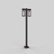 Poteau d’aluminium carré de 3’’ avec base soudée pour 2 têtes à 180°
