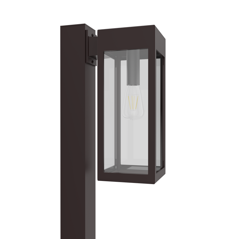 Stockholm • Luminaire pour poteau extérieur montage vers le bas fond ouvert format moyen [21636]