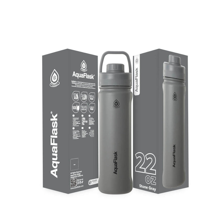 AquaFlask Sports Bottle 650ml (22oz) – Vacuum Insulated, Leak-Proof, BPA-Free