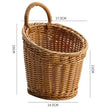 Bamboo Woven Storage Basket Toilet Bathroom Garden Supplies