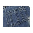 Straight Leg Wide Leg Denim Strap Pants