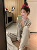 Striped Pajamas Homewear For Women