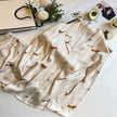 Striped Sausage Dog Pajamas For Women Simple Homewear