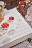 Striped Tablecloth Vanilla - 200x140 cm