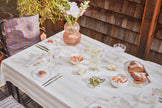 Striped Tablecloth Vanilla - 200x140 cm