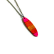 Ombre Striped Pendant Necklace Handmade