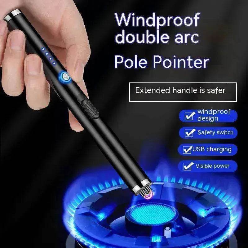 Strong Double Safety Windproof Burning Torch Kitchen Natural Gas Range Igniter