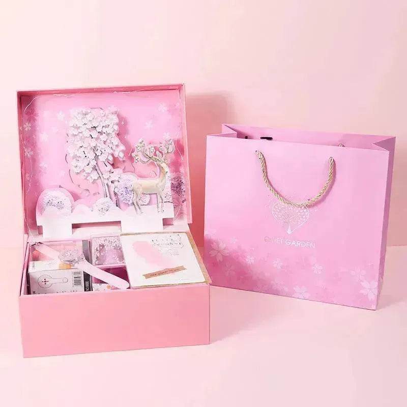 Student Exquisite Three-dimensional Stationery Set Gift Box School Supplies Spree