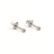 Studex - M104W - April Crystal Tiffany Boucle d'Oreilles Silver 2mm (pair)
