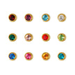 Studex - M213Y 12 Months Bezel Ear Rings Gold 2mm(pair)
