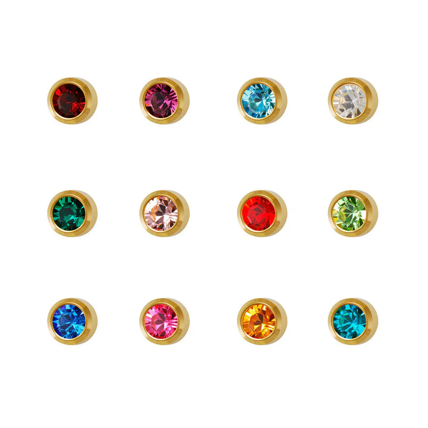 Studex - M213Y 12 Months Bezel Ear Rings Gold 2mm(pair)