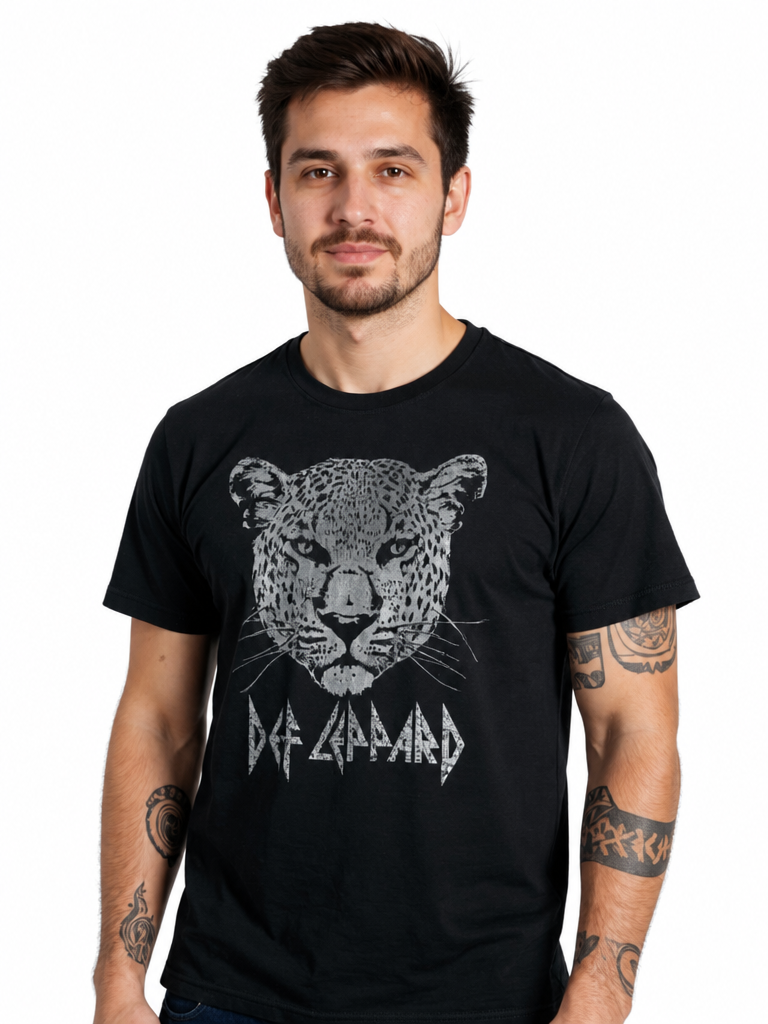 Def Leppard Leopard Face T-shirt