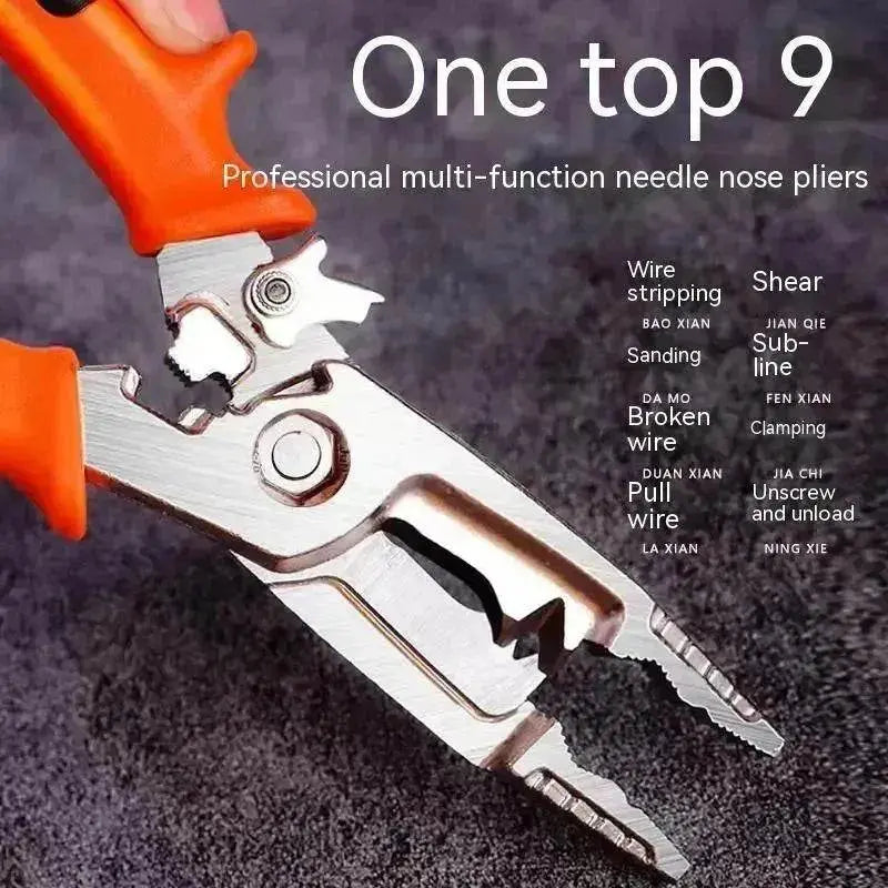 Stylish 7-in-1 Multifunctional High Carbon Steel Wire Stripping Plier