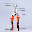 Stylish 7-in-1 Multifunctional High Carbon Steel Wire Stripping Plier
