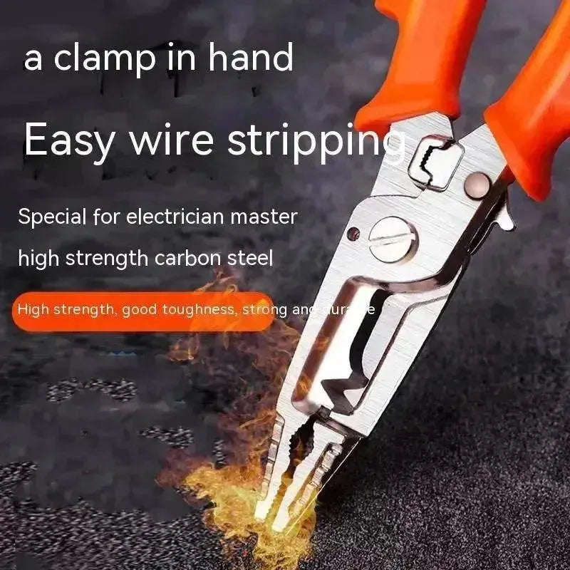 Stylish 7-in-1 Multifunctional High Carbon Steel Wire Stripping Plier