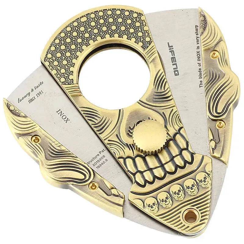 Stylish And Simple Stainless Steel Sharp Gothic  Cigar Cutter