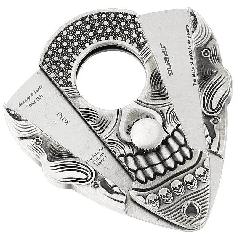Stylish And Simple Stainless Steel Sharp Gothic  Cigar Cutter