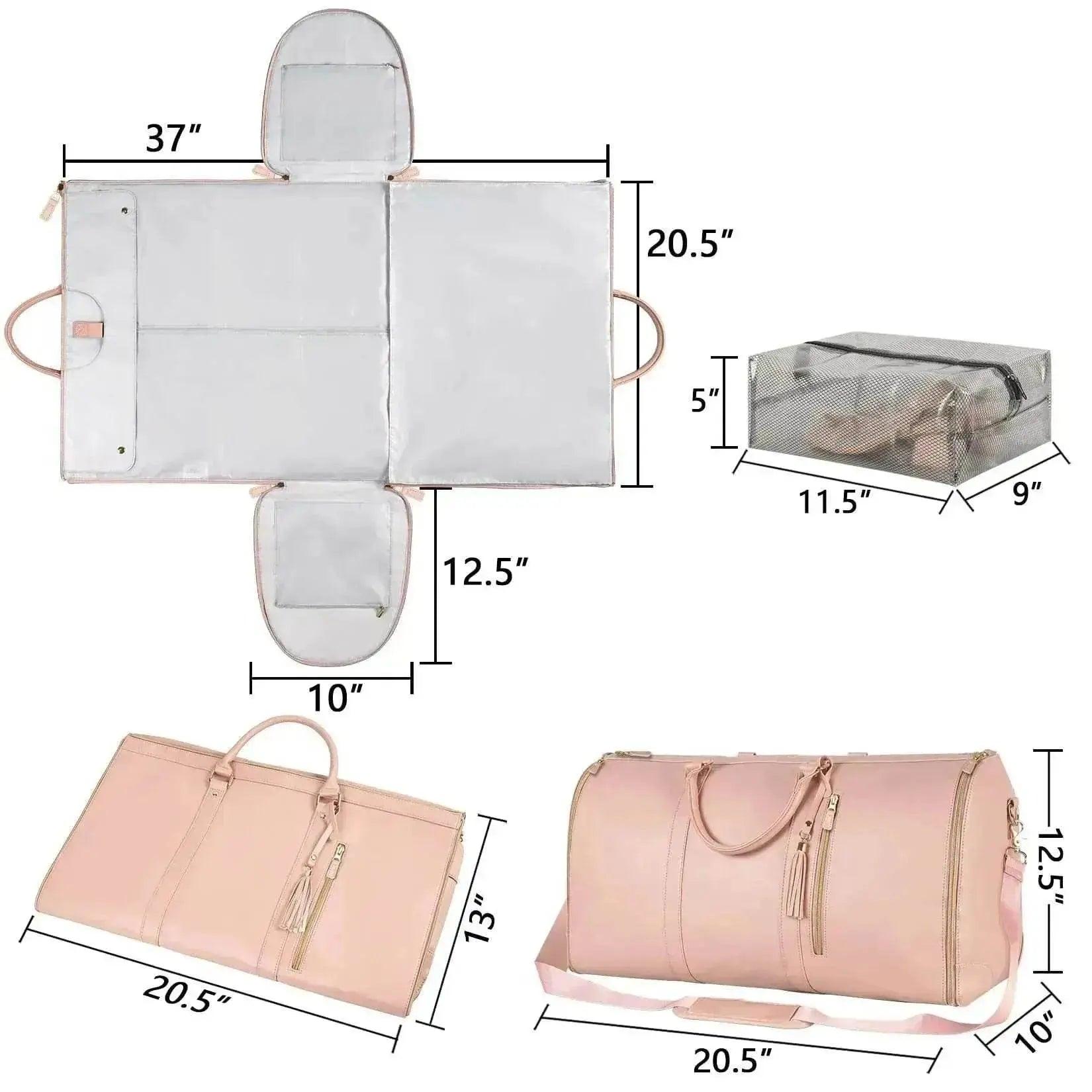 Stylish Large Capacity Waterproof Travel Duffle Folding Suit Bag