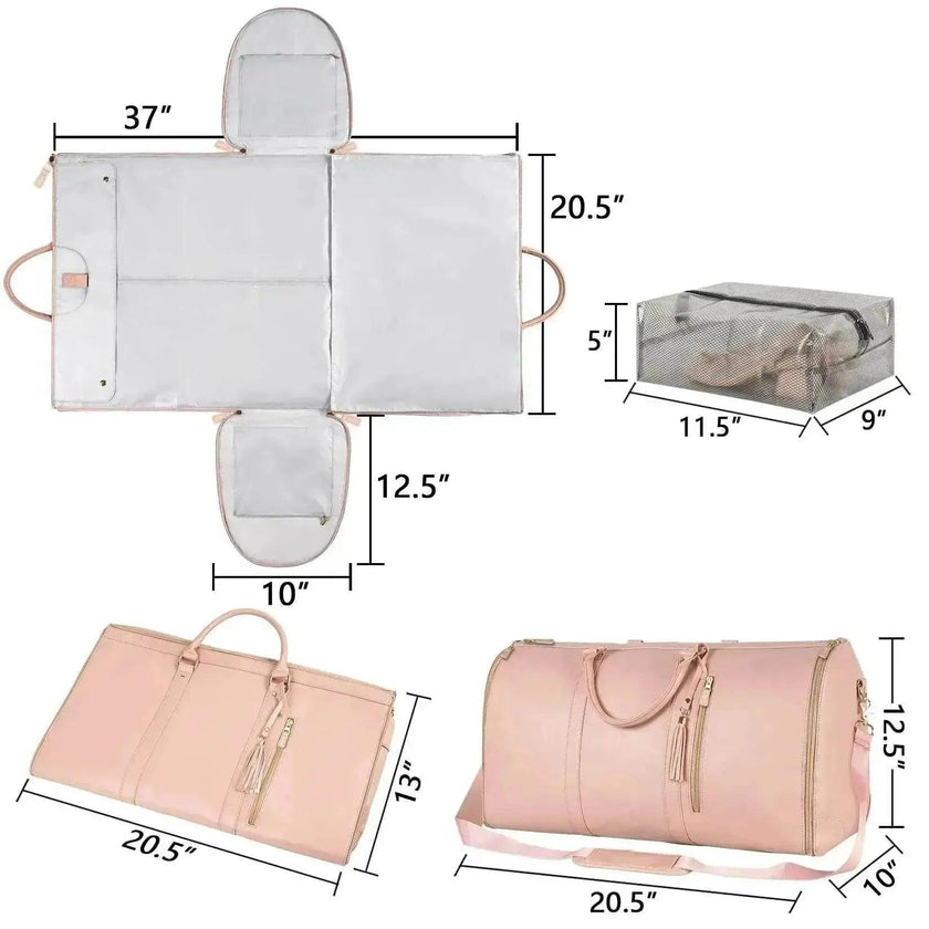 Stylish Large Capacity Waterproof Travel Duffle Folding Suit Bag