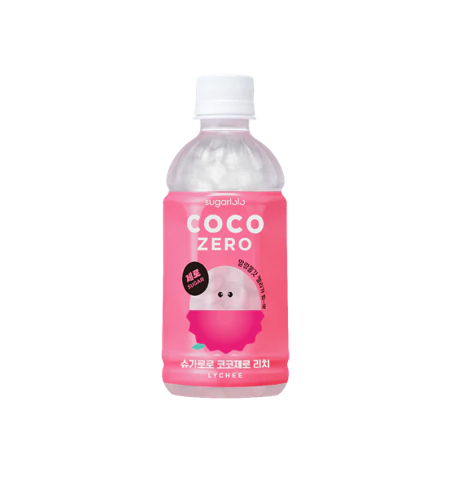 Sugarlolo Coco Zero Lychee (340ML) [Best Before Date: 2027.08.10]