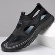 Summer Breathable Men's Sandals Hollow Mesh Surface Casual All-match Hole Outdoor Travel Soft Bottom Slip On Beach Shoes