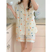 Bubble Cotton Cute Orange Pajamas For Women