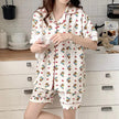 Bubble Cotton Cute Orange Pajamas For Women