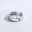 Sun Moon Couple Ring Sterling Silver Luxury Niche Design Sense Ring