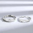 Sun Moon Couple Ring Sterling Silver Luxury Niche Design Sense Ring