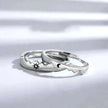 Sun Moon Couple Ring Sterling Silver Luxury Niche Design Sense Ring