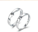 Sun Moon Couple Ring Sterling Silver Luxury Niche Design Sense Ring