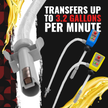Diesel PumpMatic Super Gas Pump + Diesel Fuel Can Combo Kit Fuel Transfer Pump for Diesel, etc. 3 Power Sources w/ 4.25ft Hose