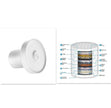 Supercharged Shower Integrated 15-layer Filter Scale And Chlorine Removal Shower Nozzle