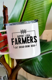 Support Local Farmers Stainless Steel 17oz Coffee Mug | Farm Mug