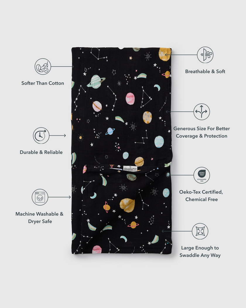 Muslin Swaddle - Planets
