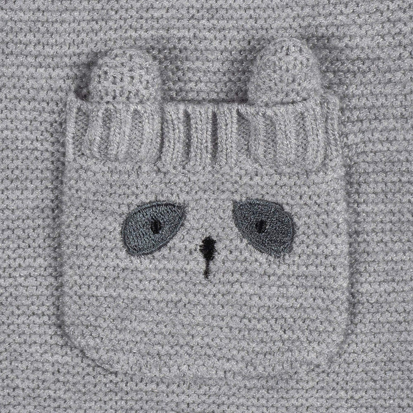 Gerber 1 Pack Sweater Knit Romper - Boy - Raccoon