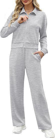 Sweatshirt Wide Leg Track Pants Sportswear