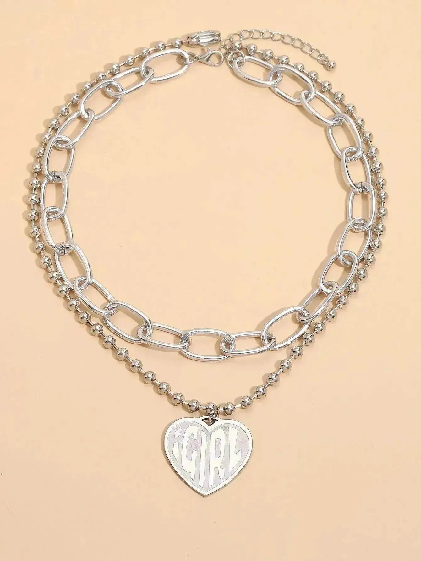 Sweet Commuter Student Necklace Pure Color Women's Jewelry