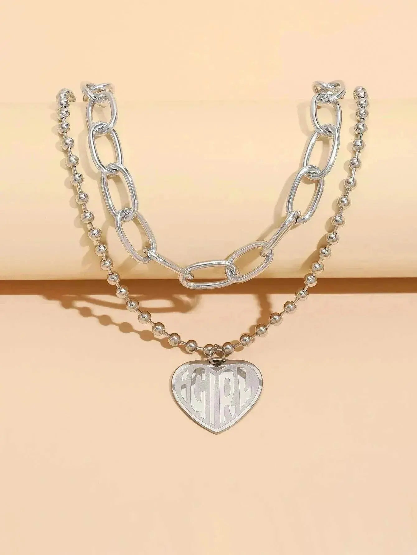 Sweet Commuter Student Necklace Pure Color Women's Jewelry