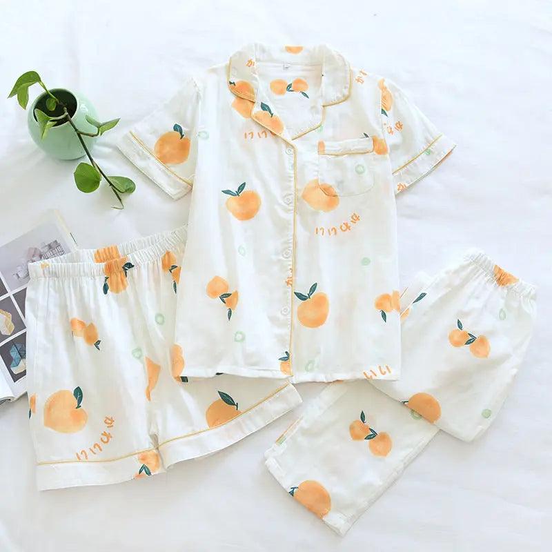 Sweet Purified Cotton Gauze Pajamas For Women