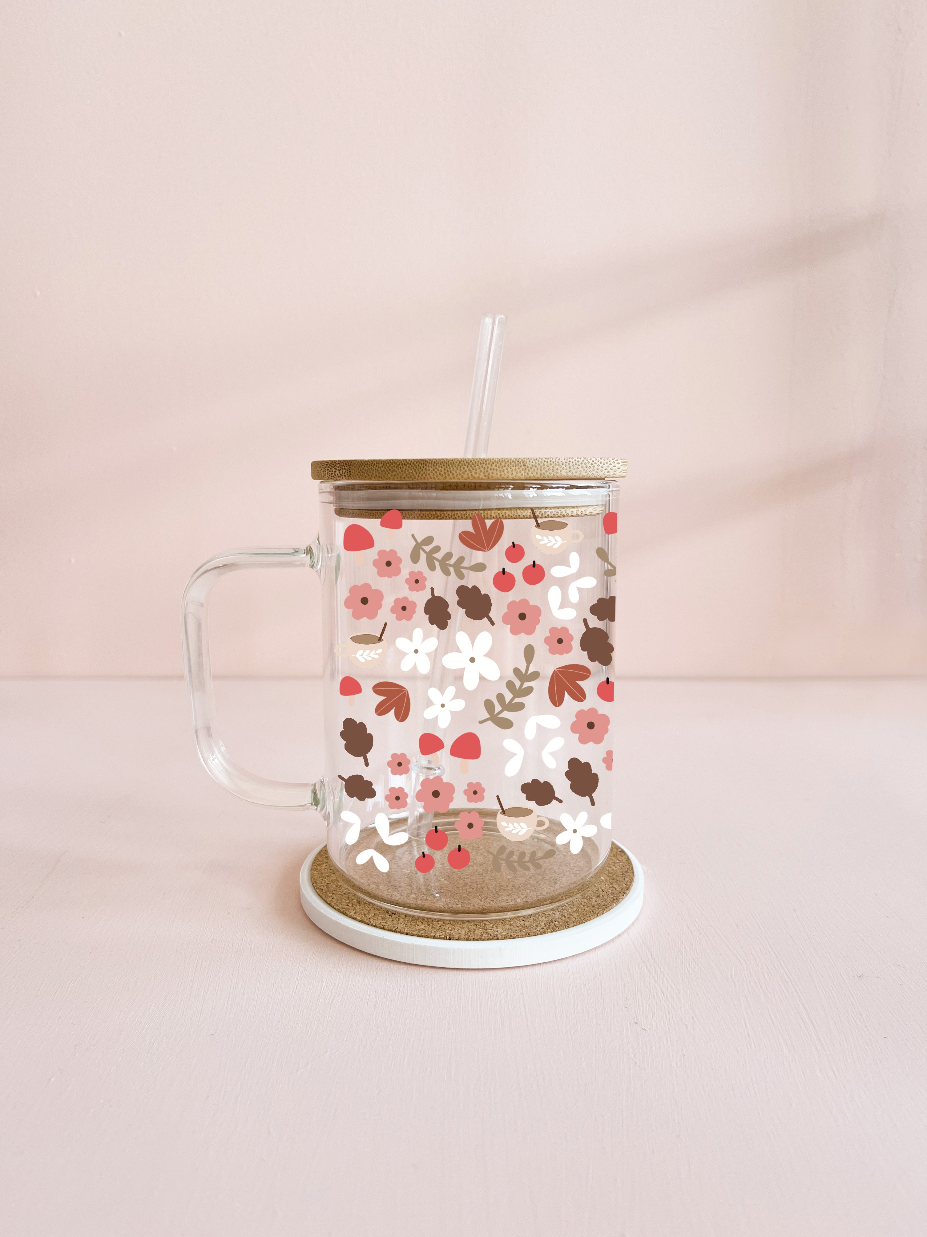 Tasse boho - mosaïque d'automne