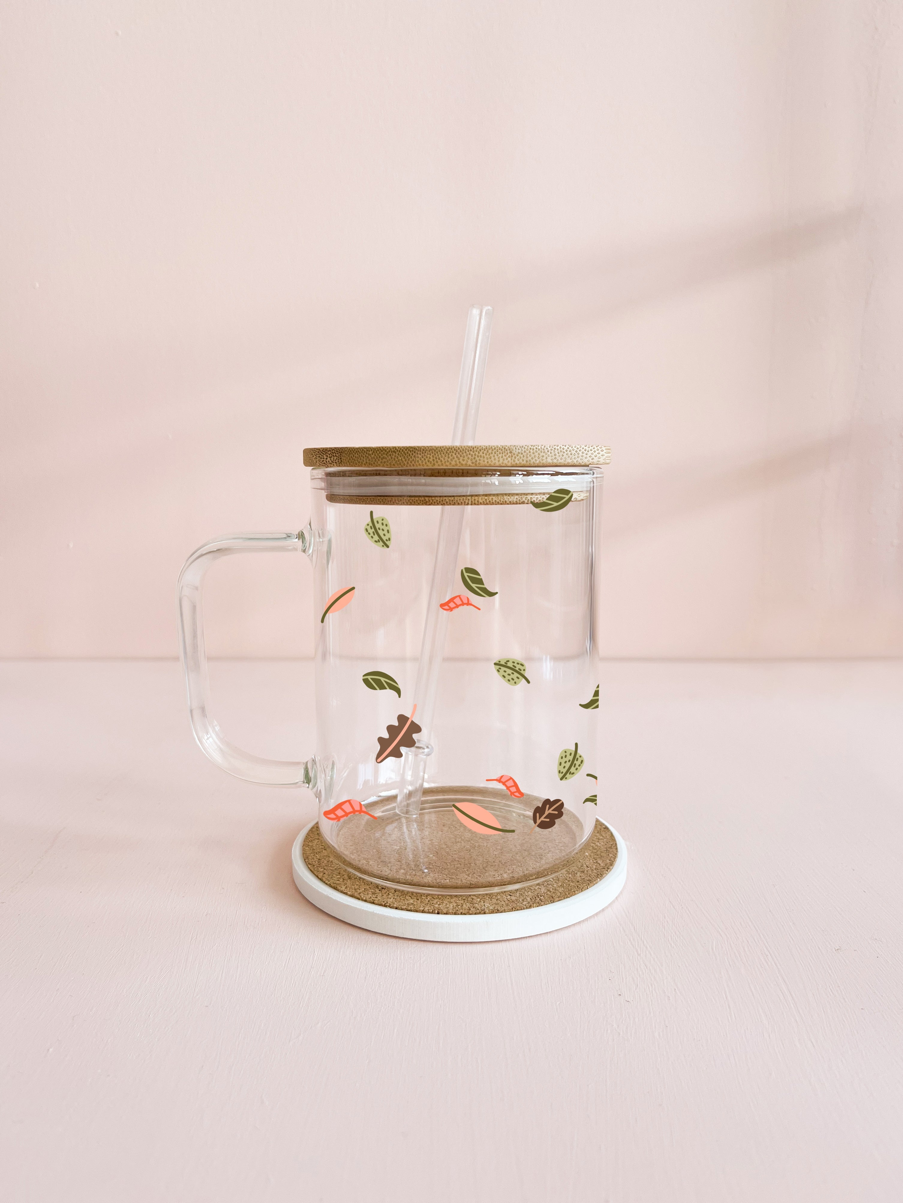 Tasse boho 17oz - Feuilles d'automne